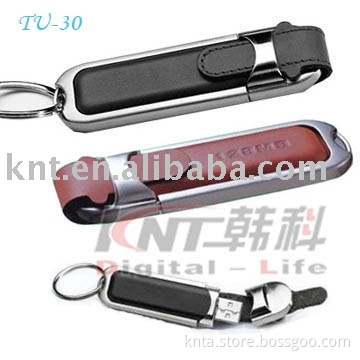 KNT new style leather usb flash disk--TU-30